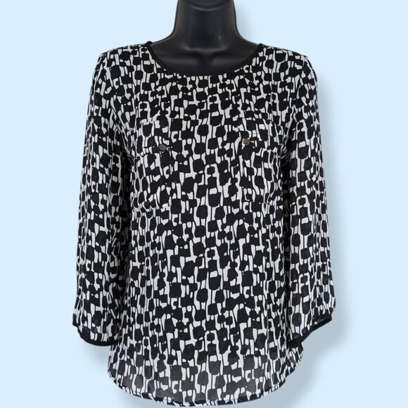 Vintage Cynthia Rowley Sheer Blouse - Picture 1 of 8